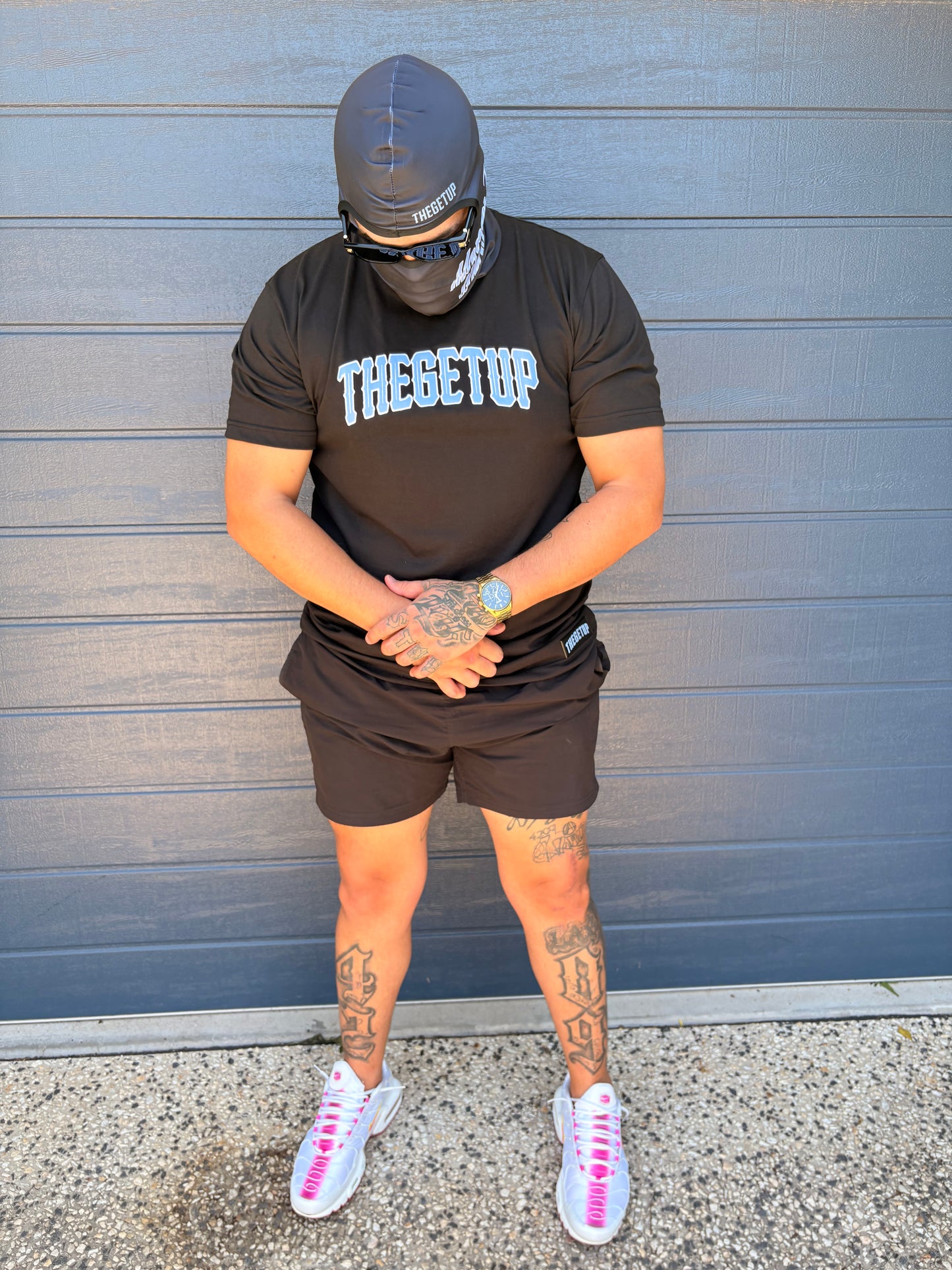 THEGETUP “baby blue” logo t-shirt