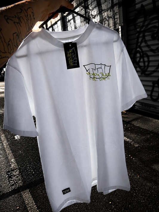 White “TGU” t-shirt